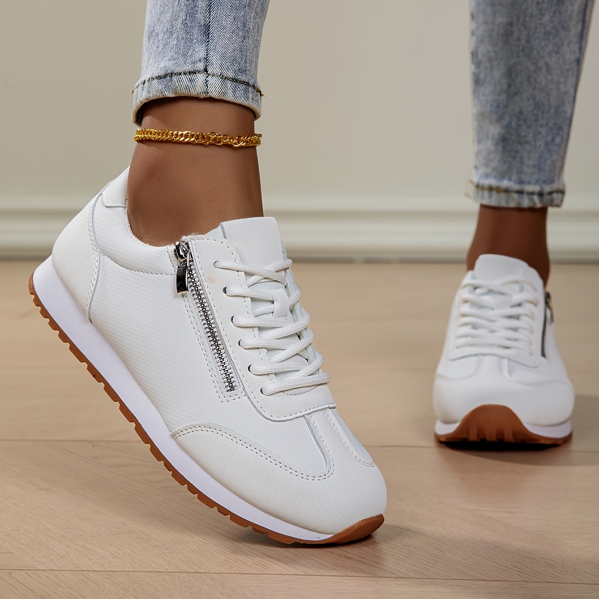🔥Last Day 50% OFF - Women's Orthopaedic Trainers with Side Zip | Arch Support Cushioning for Instant Pain Relief