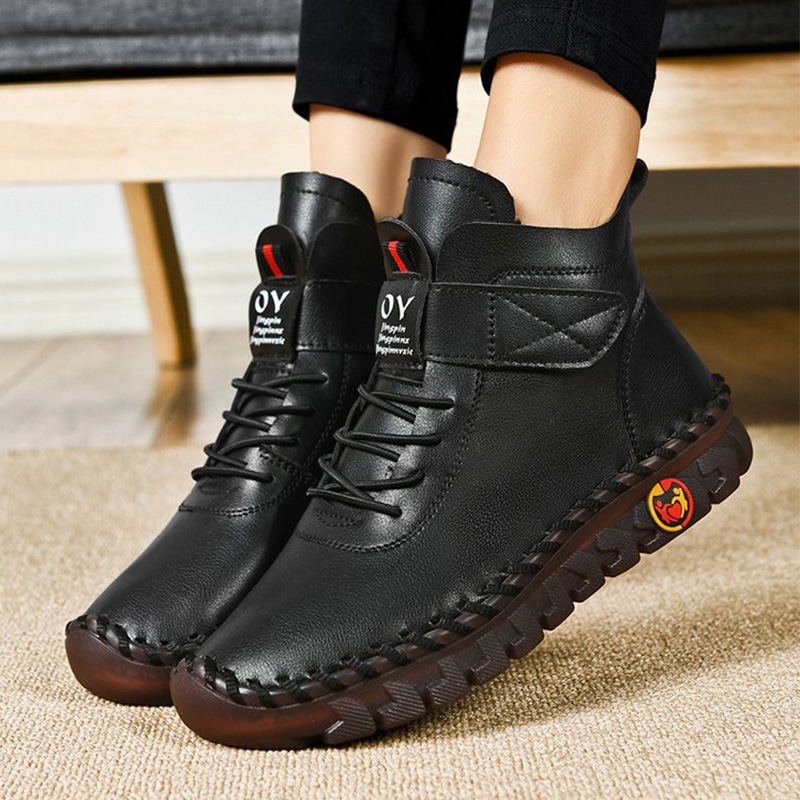 🔥Last Day 50% OFF - Women'S Comfortable Orthopedic Pain-Relief Leather Cushioning Ankle Boots