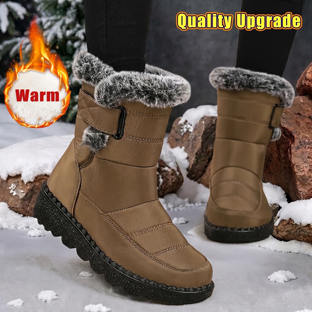 🔥Last Day 50% OFF - Women's Comfortable Warm Non-slip Snow Boots - Wide Fit, Cushioned Sole Pain Relief