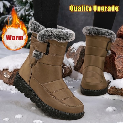 🔥Last Day 50% OFF - Women's Comfortable Warm Non-slip Snow Boots - Wide Fit, Cushioned Sole Pain Relief