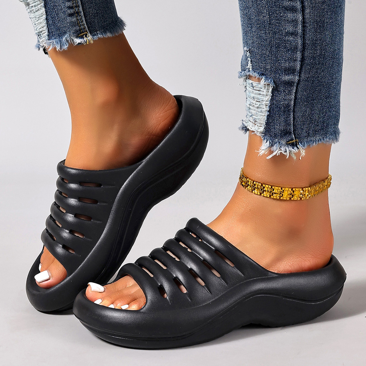 🔥Last Day Promotion 50% OFF - Women's Comfort Thick-Soled Cushioned Orthopaedic Sandals