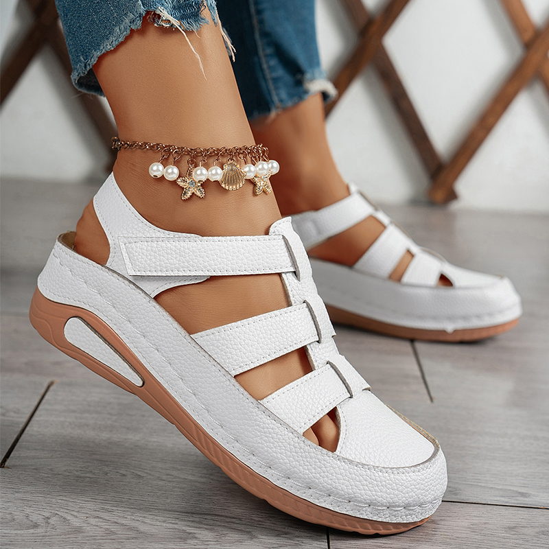 🔥Last Day Promotion 50% OFF - Women’s Stylish Comfortable Leather Wedge Sandals