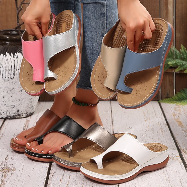 🔥Last Day Promotion 50% OFF - Womens Comfort Wedge Sandals: Soft Cushion & Orthopedic for All-Day Walking