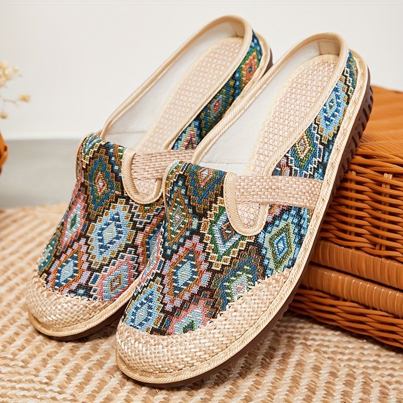 🔥Last Day Promotion 50% OFF - Women's Comfortable Linen Slip-on Soft-soled Shoes