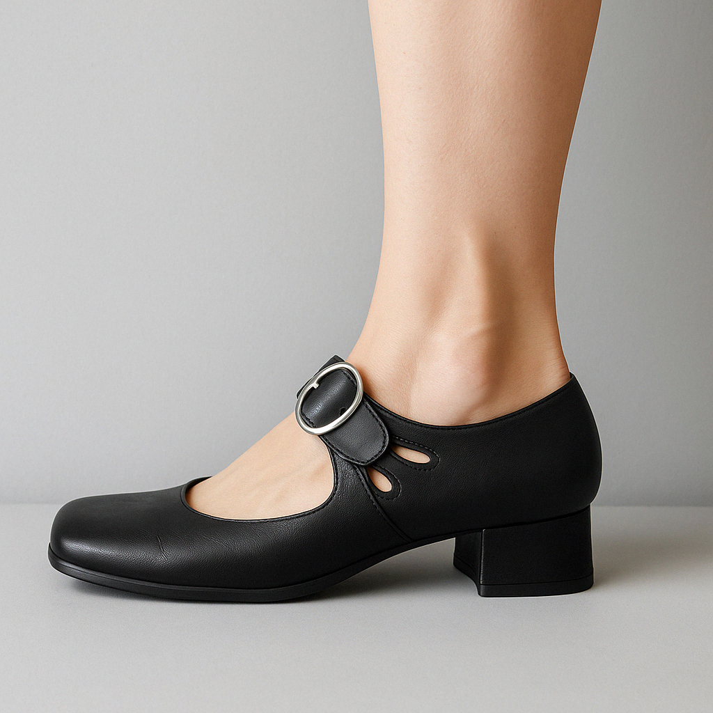 🔥Last Day Promotion 50% OFF - Women’s Comfortable Chunky-Heeled Leather Casual Shoes