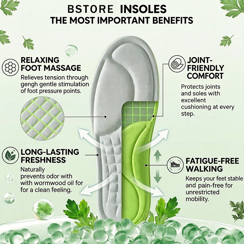 5D Insoles: Antibacterial and moisture-wicking