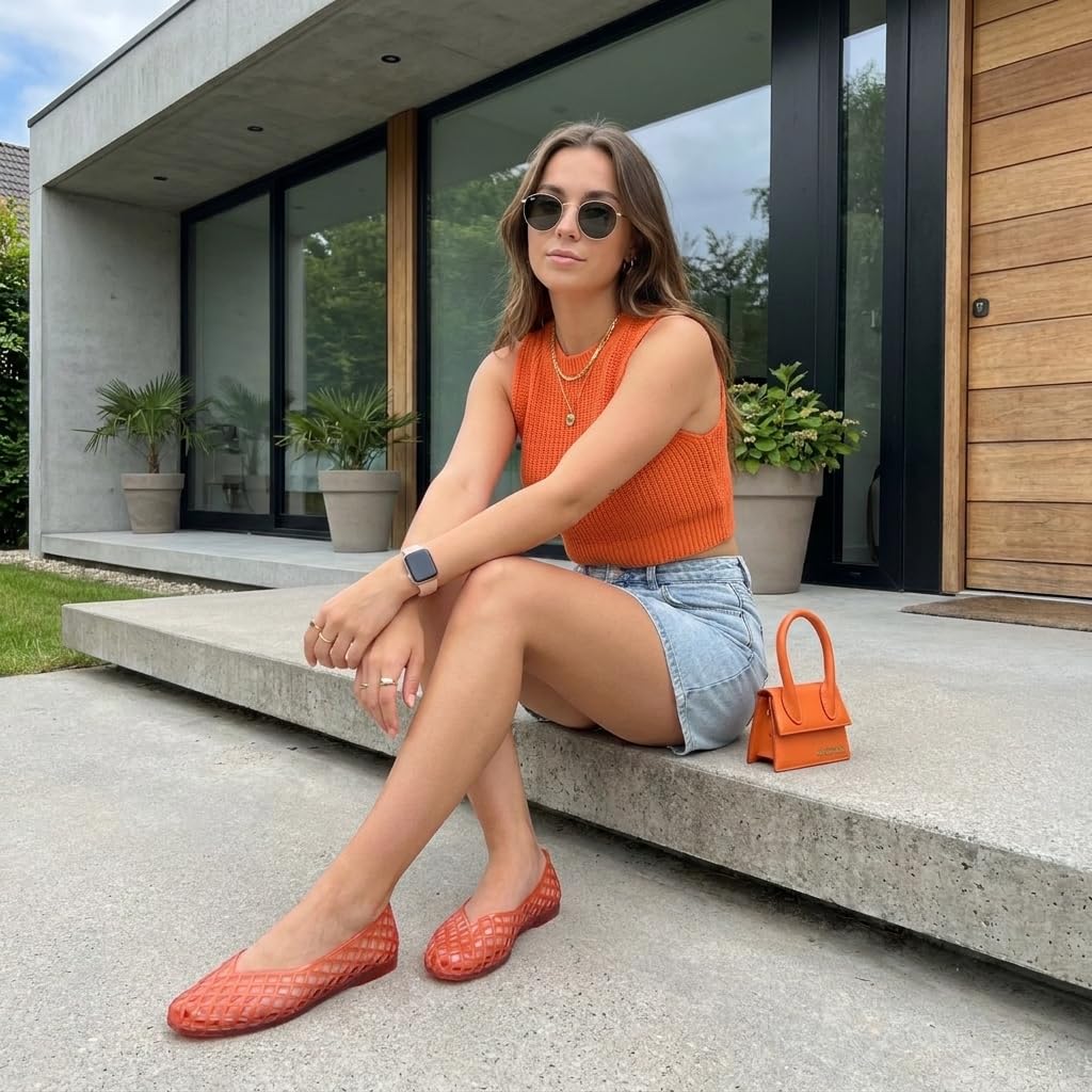 🔥Last Day Promotion 50% OFF - Womens Comfortable Slip On Jelly Shoes