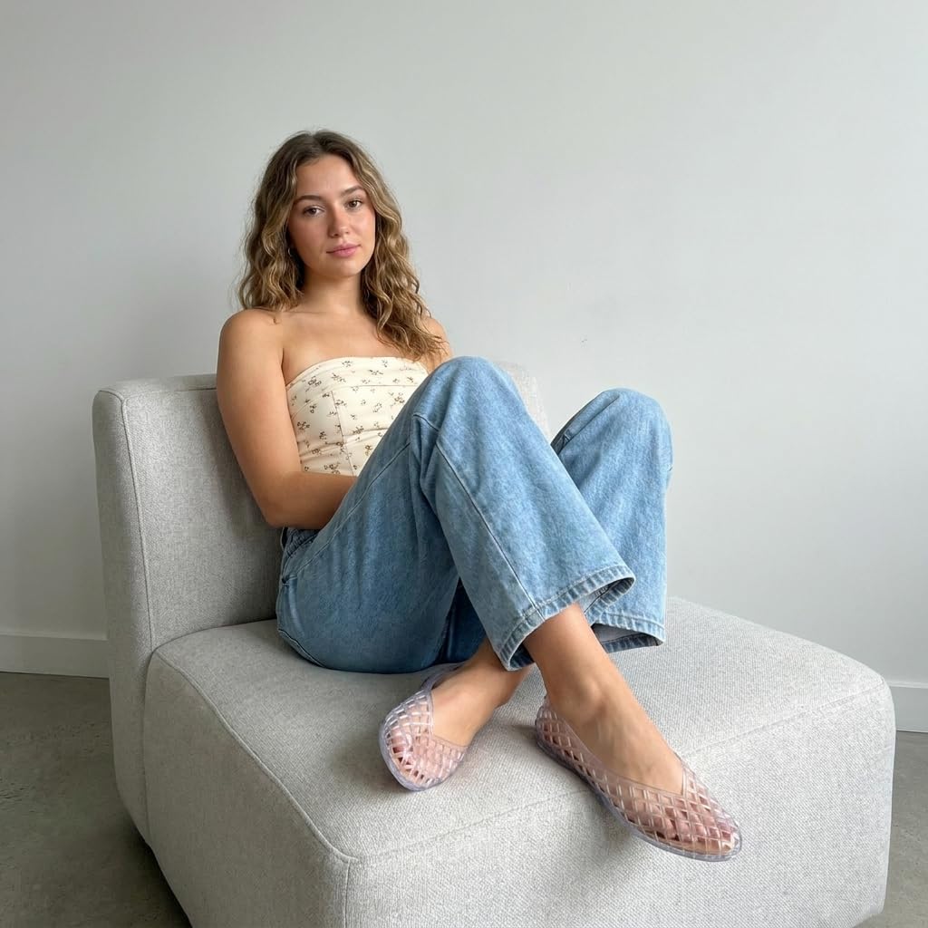 🔥Last Day Promotion 50% OFF - Womens Comfortable Slip On Jelly Shoes