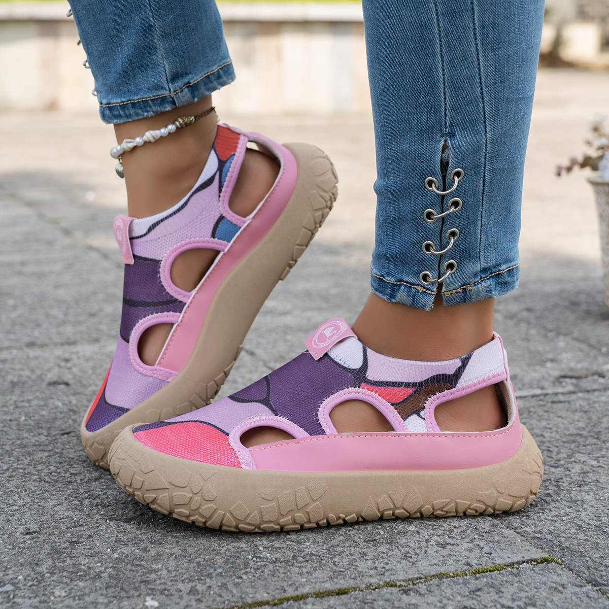 🔥Last Day Promotion 50% OFF - Women's Printed Soft-Soled Slip-On Shoes