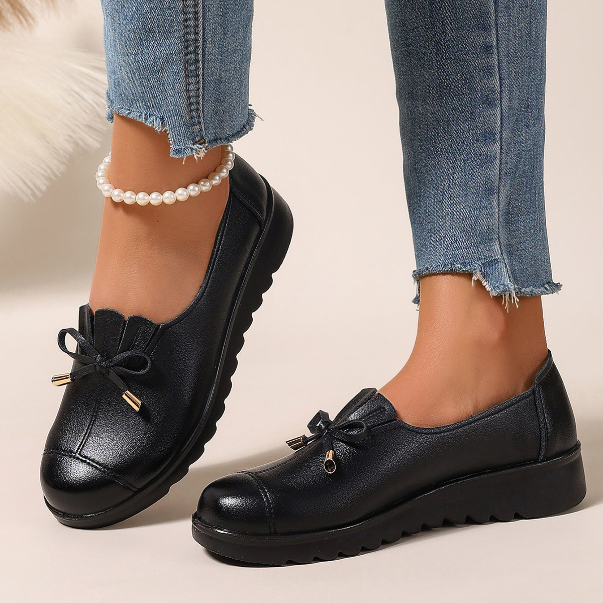 🔥Last Day Promotion 50% OFF - Women's Comfort Slip-On Loafers, Premium Leather, Soft Sole & Comfortable