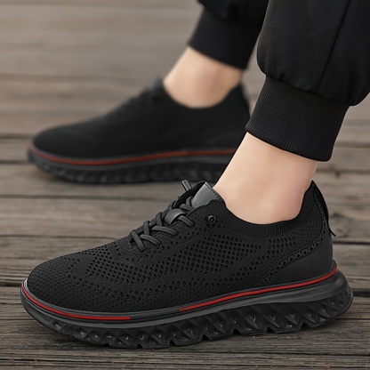 🔥LAST DAY - 50% OFF🛒Men's Orthopaedic Breathable Knit Brogue Sneakers | Ergonomic Pain-Relief Walking Shoes with Arch Support