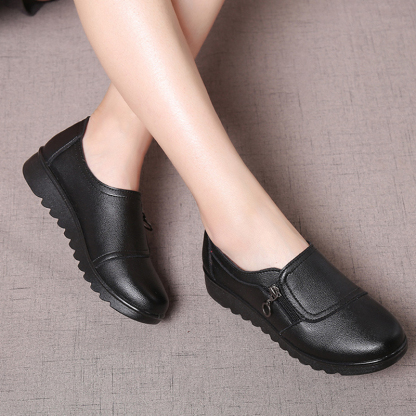 🔥Last Day 50% OFF - Women's Comfy Wide Fit Orthopedic Genuine Leather Loafers - Comfy Arch Support & Plantar Fasciitis & Foot Pain Relie