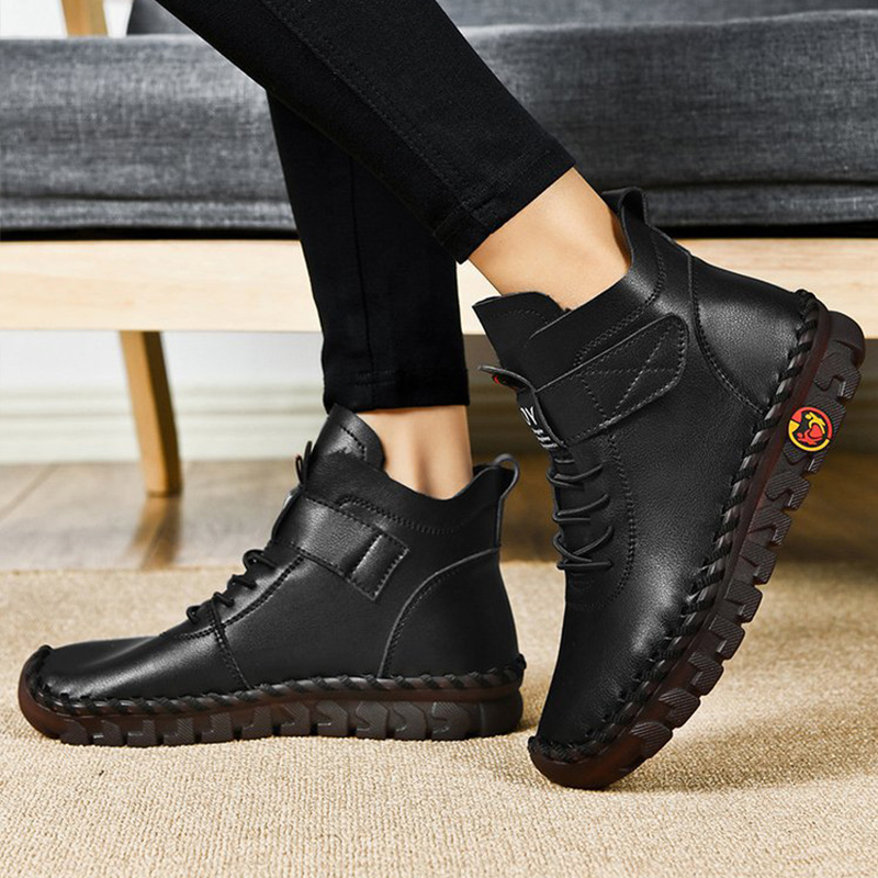 🔥Last Day 50% OFF - Women'S Comfortable Orthopedic Pain-Relief Leather Cushioning Ankle Boots