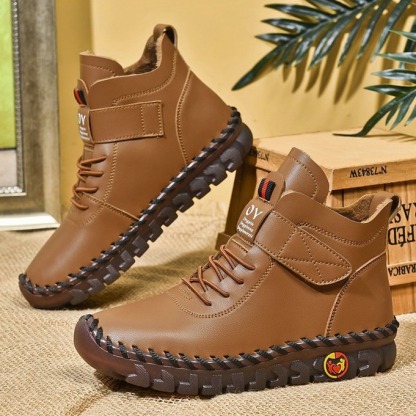 🔥Last Day 50% OFF - Women'S Comfortable Orthopedic Pain-Relief Leather Cushioning Ankle Boots