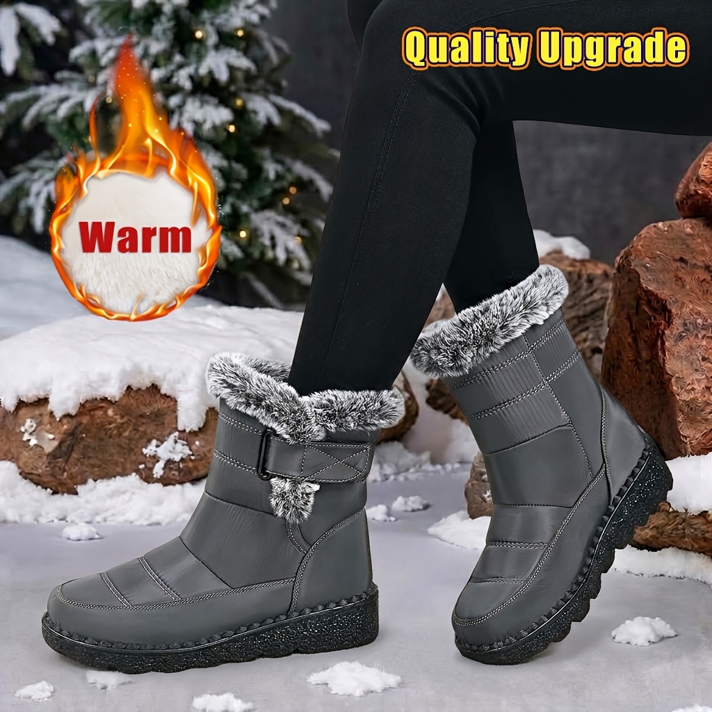 🔥Last Day 50% OFF - Women's Comfortable Warm Non-slip Snow Boots - Wide Fit, Cushioned Sole Pain Relief