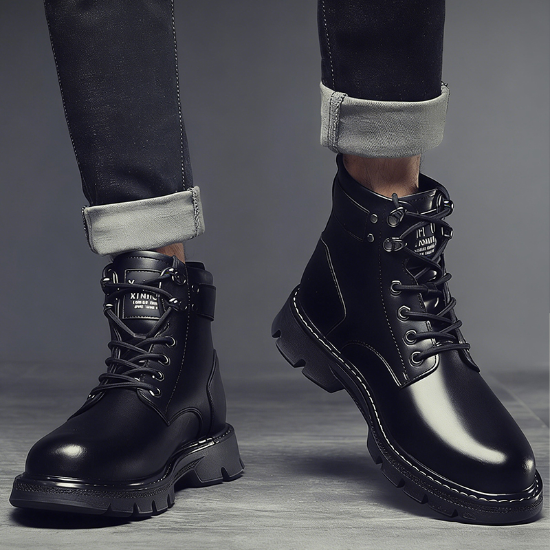 🔥Last Day! 50% OFF - Men's Handmade Leather Boots with Arch Support 