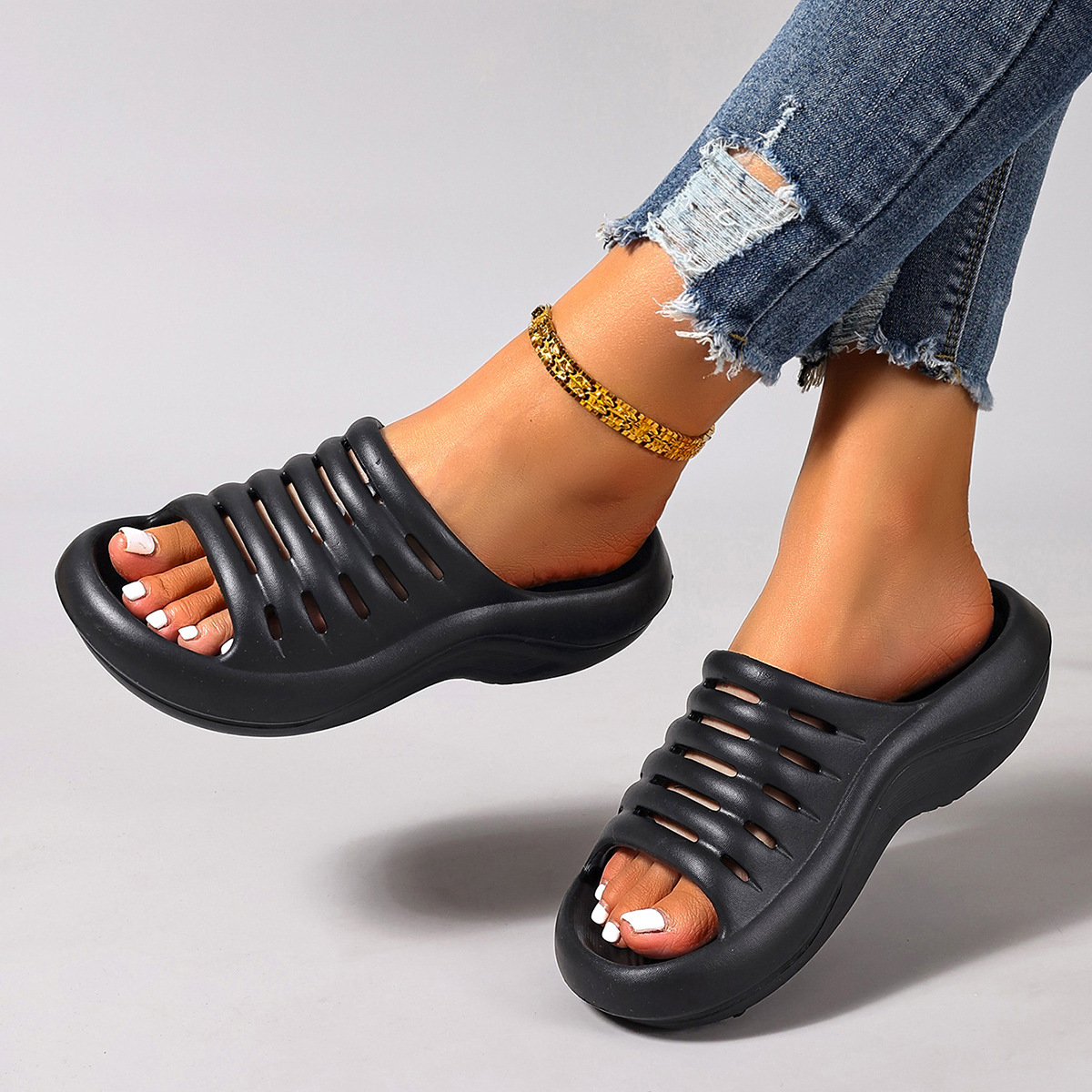 🔥Last Day Promotion 50% OFF - Women's Comfort Thick-Soled Cushioned Orthopaedic Sandals