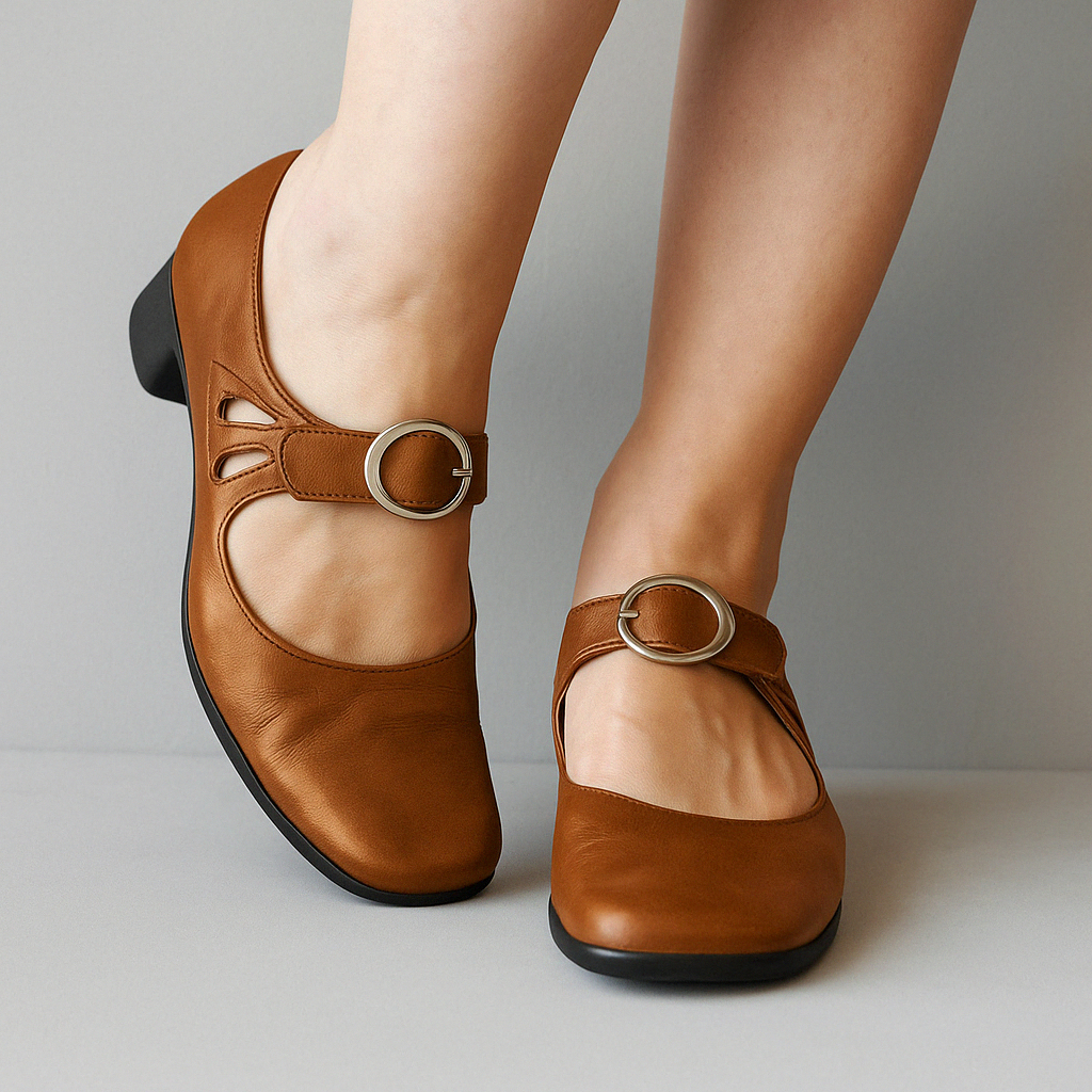 🔥Last Day Promotion 50% OFF - Women’s Comfortable Chunky-Heeled Leather Casual Shoes