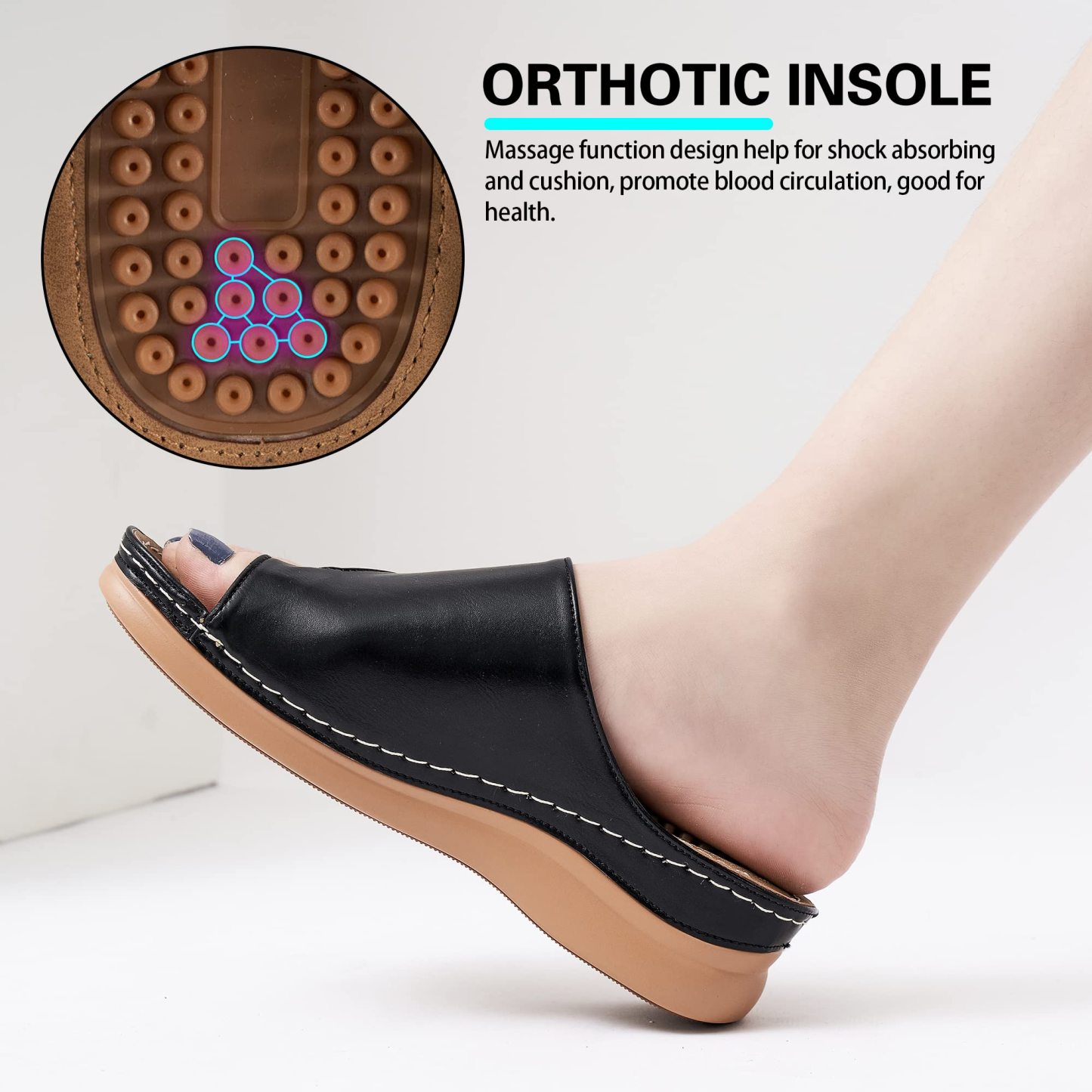 🔥Last Day Promotion 50% OFF - Womens Comfort Wedge Sandals: Soft Cushion & Orthopedic for All-Day Walking