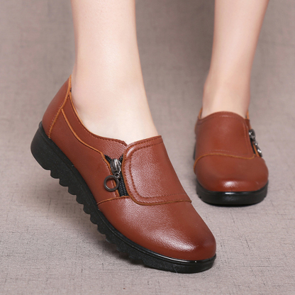 🔥Last Day 50% OFF - Women's Comfy Wide Fit Orthopedic Genuine Leather Loafers - Comfy Arch Support & Plantar Fasciitis & Foot Pain Relie
