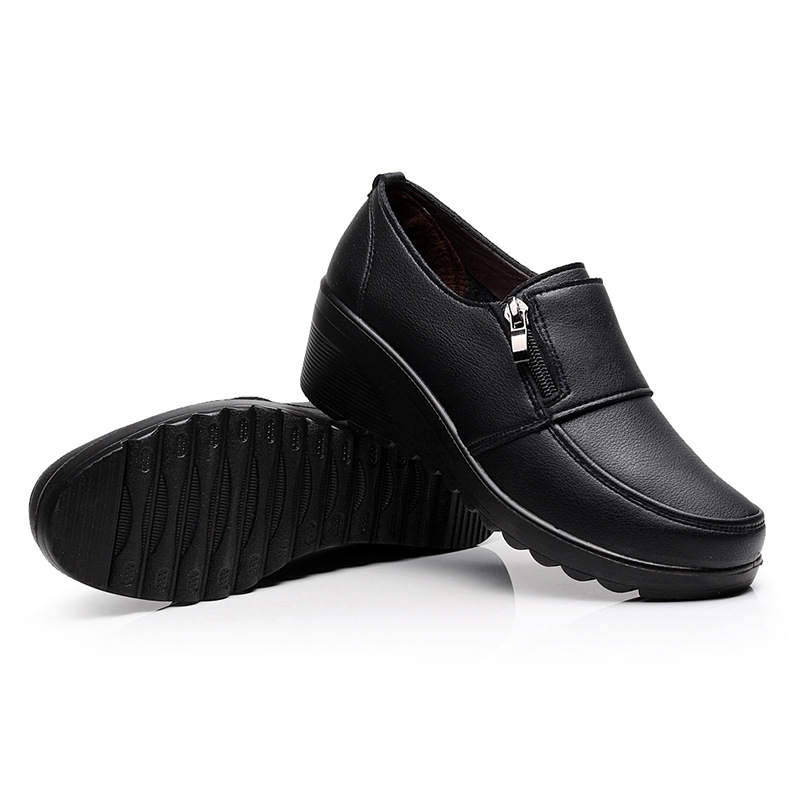🔥Last Day 50% OFF - Women's Orthopaedic Genuine Leather Wedge Shoes | Comfortable Anti-Slip Cushion Support for Foot Pain Relief