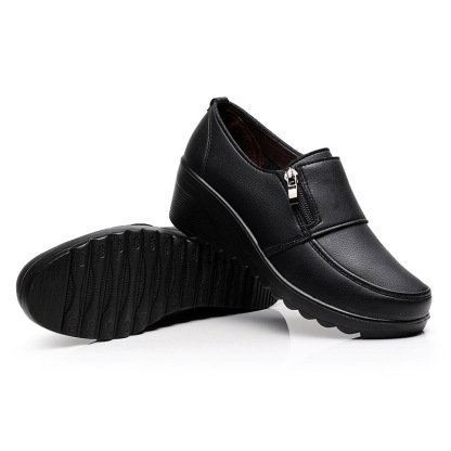 🔥Last Day 50% OFF - Women's Orthopaedic Genuine Leather Wedge Shoes | Comfortable Anti-Slip Cushion Support for Foot Pain Relief