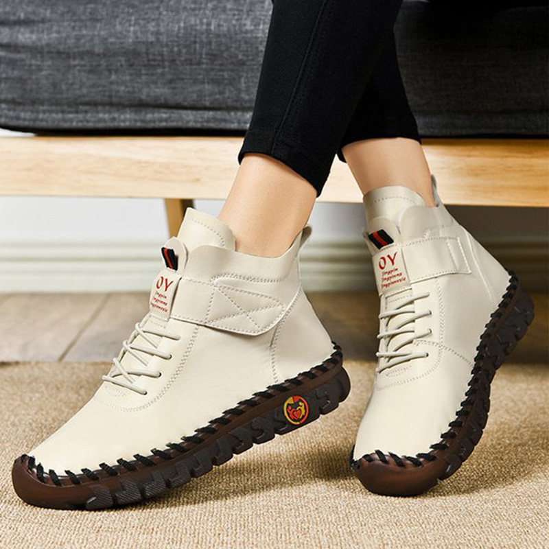 🔥Last Day 50% OFF - Women'S Comfortable Orthopedic Pain-Relief Leather Cushioning Ankle Boots