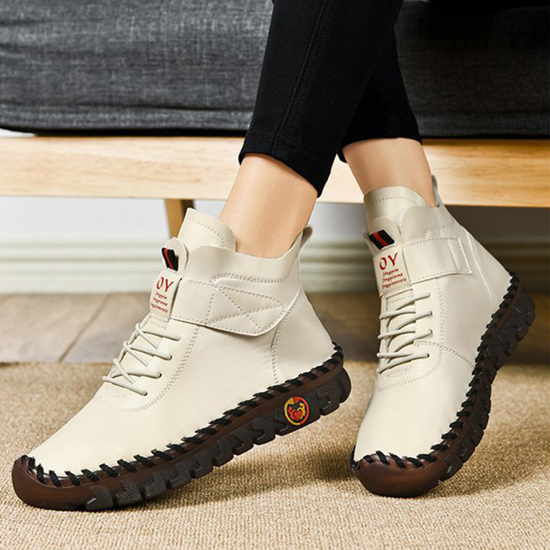 🔥Last Day 50% OFF - Women'S Comfortable Orthopedic Pain-Relief Leather Cushioning Ankle Boots