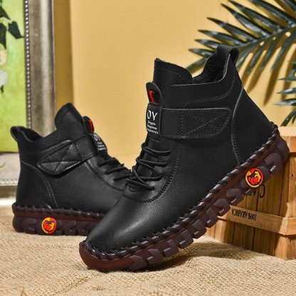 🔥Last Day 50% OFF - Women'S Comfortable Orthopedic Pain-Relief Leather Cushioning Ankle Boots