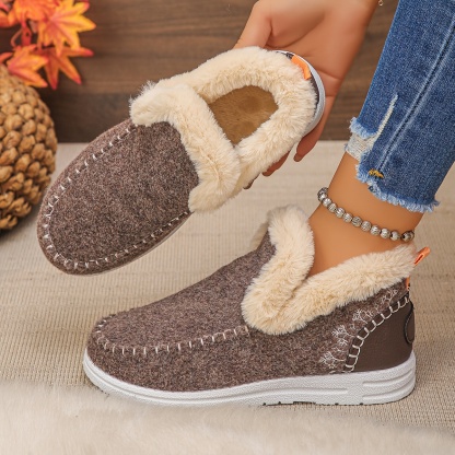 🔥Last Day Promotion 50% OFF - Women's Handcrafted Comfortable Slip-On Snow Boots