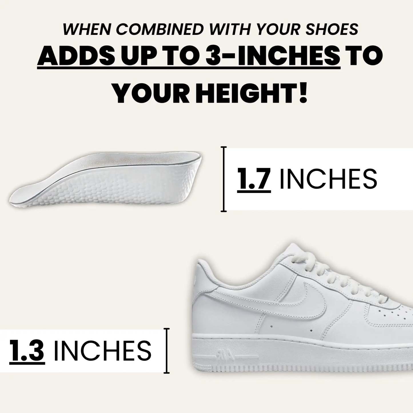 Invisible Orthopedic Height Boost Insoles–Comfort Support & Confidence All Day