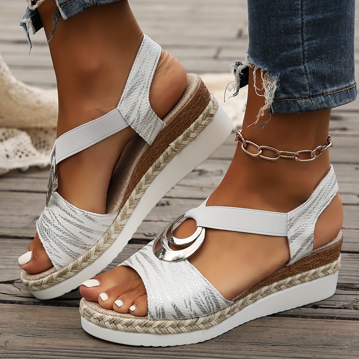 🔥Last Day Promotion 50% OFF - Women's Thick Sole Wedge Sandals
