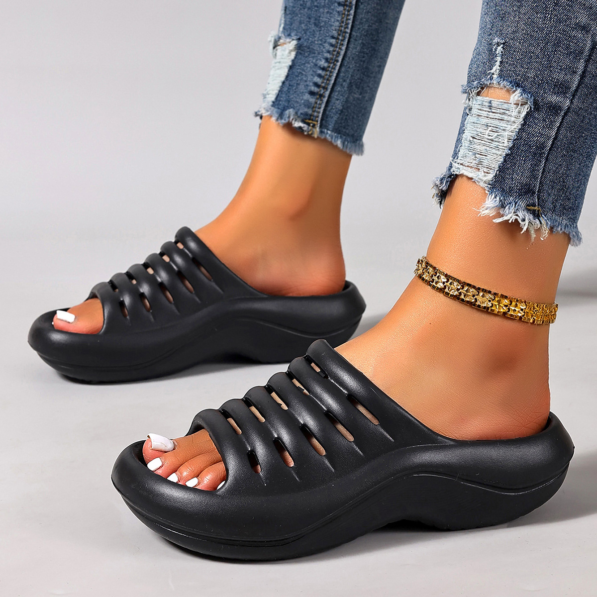 🔥Last Day Promotion 50% OFF - Women's Comfort Thick-Soled Cushioned Orthopaedic Sandals