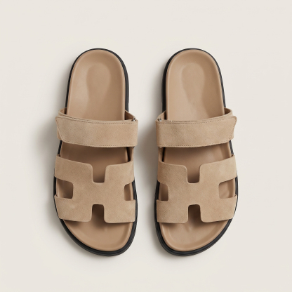🔥Last Day Promotion 50% OFF - Women's H-Cut Leather Platform Sandals