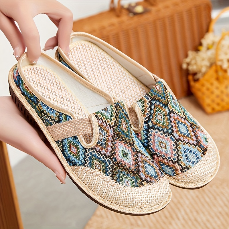 🔥Last Day Promotion 50% OFF - Women's Comfortable Linen Slip-on Soft-soled Shoes