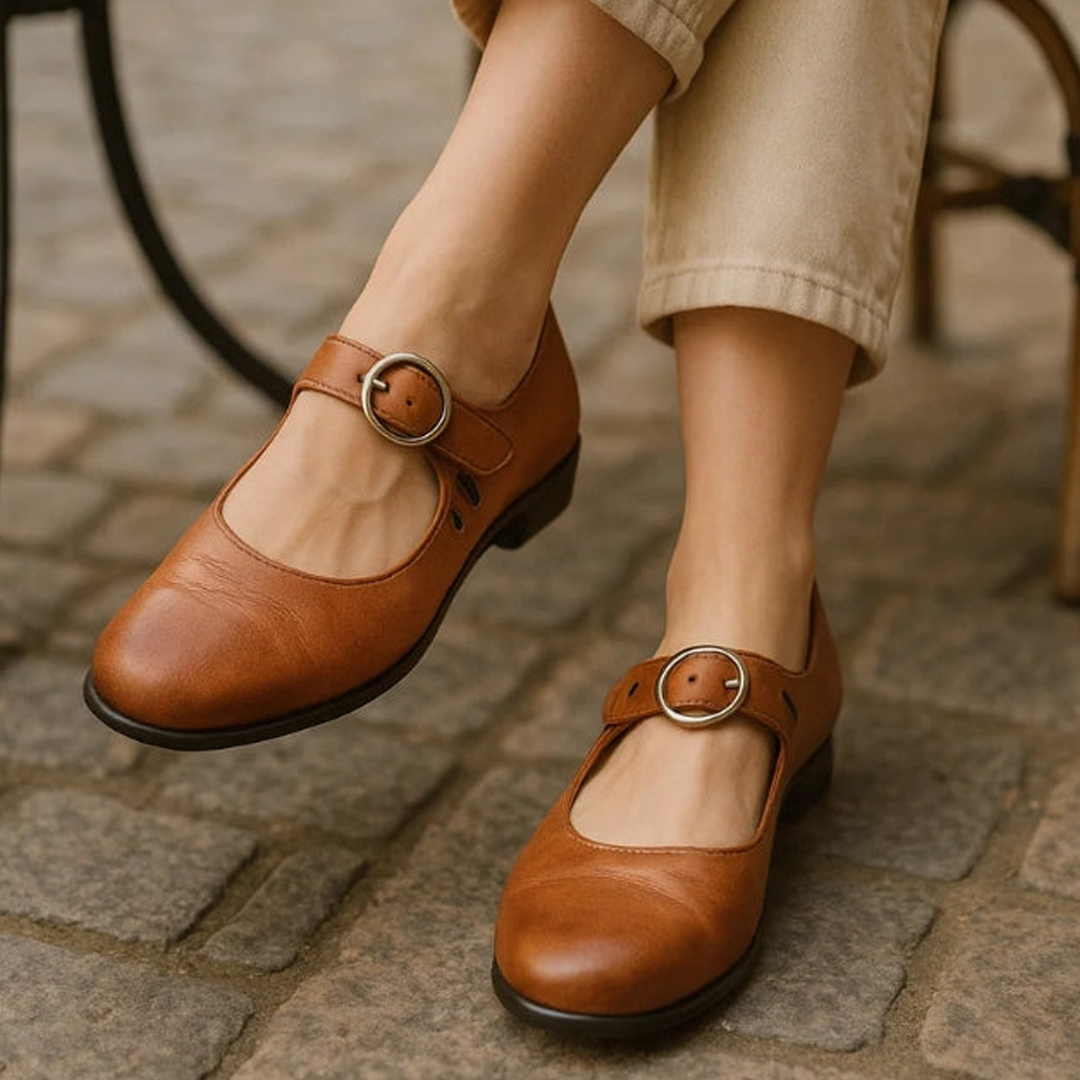 🔥Last Day Promotion 50% OFF - Women’s Comfortable Chunky-Heeled Leather Casual Shoes