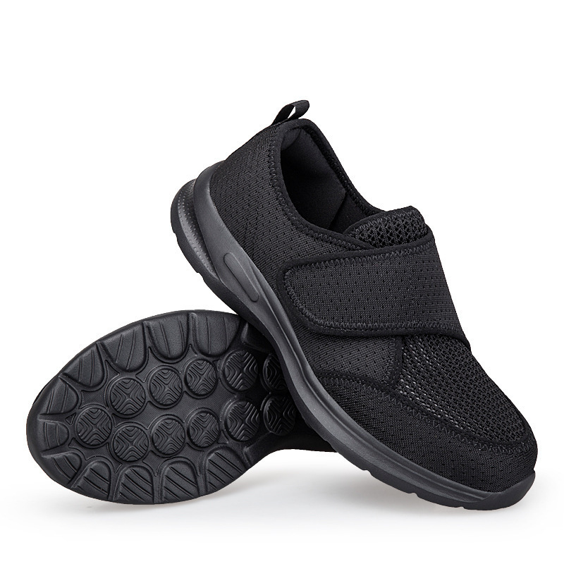 🔥Last Day Promotion 50% OFF - Ladies Wide Fit Orthopaedic Mesh Walking Trainers Touch Fastener Easy Slip On Breathable Cushioned Walking Shoes For Sensitive & Swollen Feet
