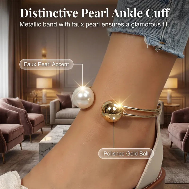 🔥Last Day Promotion 50% OFF - Women’s Bow Stylish Pearl Ankle Strap Sandals
