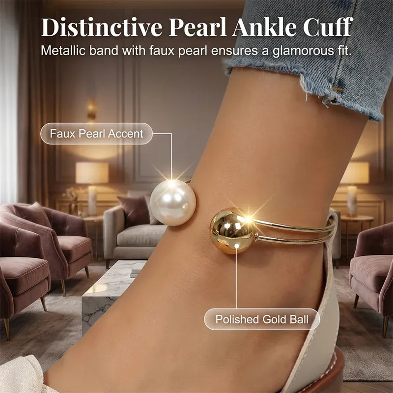 🔥Last Day Promotion 50% OFF - Women’s Bow Stylish Pearl Ankle Strap Sandals