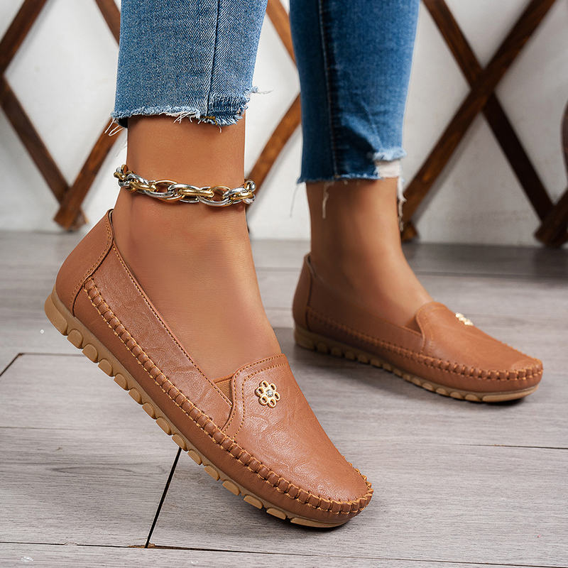 🔥Last Day Promotion 50% OFF - Genuine Leather Slip-On Moccasin Walking Loafers