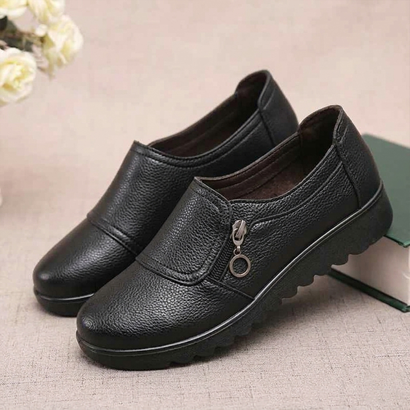 🔥Last Day 50% OFF - Women's Comfy Wide Fit Orthopedic Genuine Leather Loafers - Comfy Arch Support & Plantar Fasciitis & Foot Pain Relie