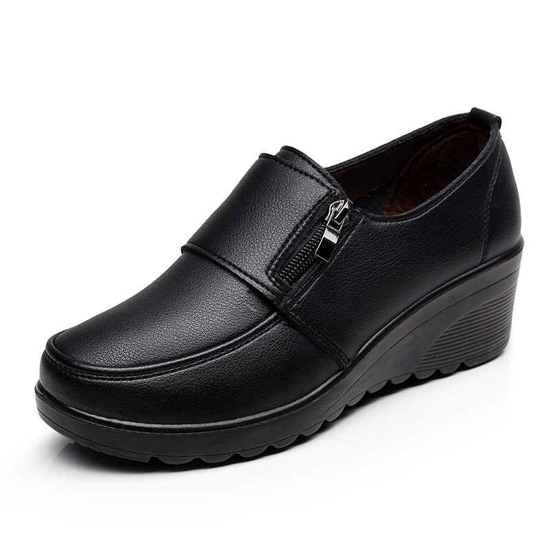 🔥Last Day 50% OFF - Women's Orthopaedic Genuine Leather Wedge Shoes | Comfortable Anti-Slip Cushion Support for Foot Pain Relief