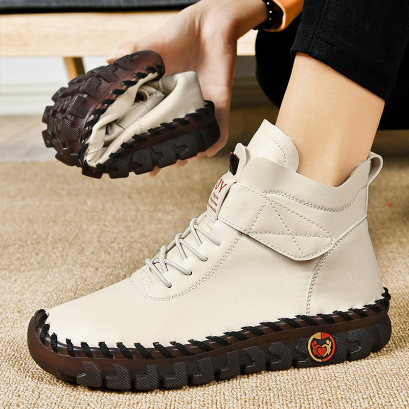 🔥Last Day 50% OFF - Women'S Comfortable Orthopedic Pain-Relief Leather Cushioning Ankle Boots