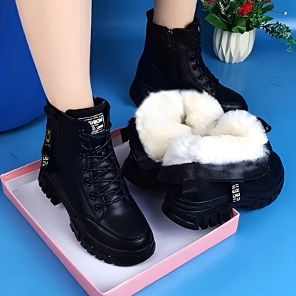 🔥Last Day Promotion 50% OFF - Women's Winter Thick-Sole Genuine Leather Warm Boots
