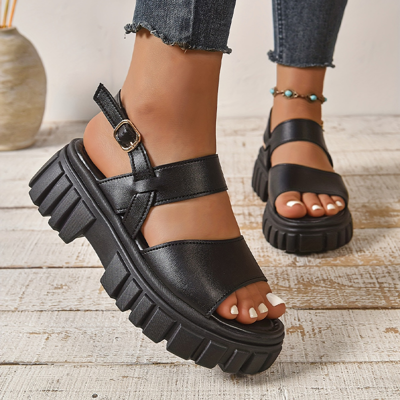 🔥Last Day Promotion 50% OFF - Women's Fashionable Comfortable Thick-Soled Leather Sandals
