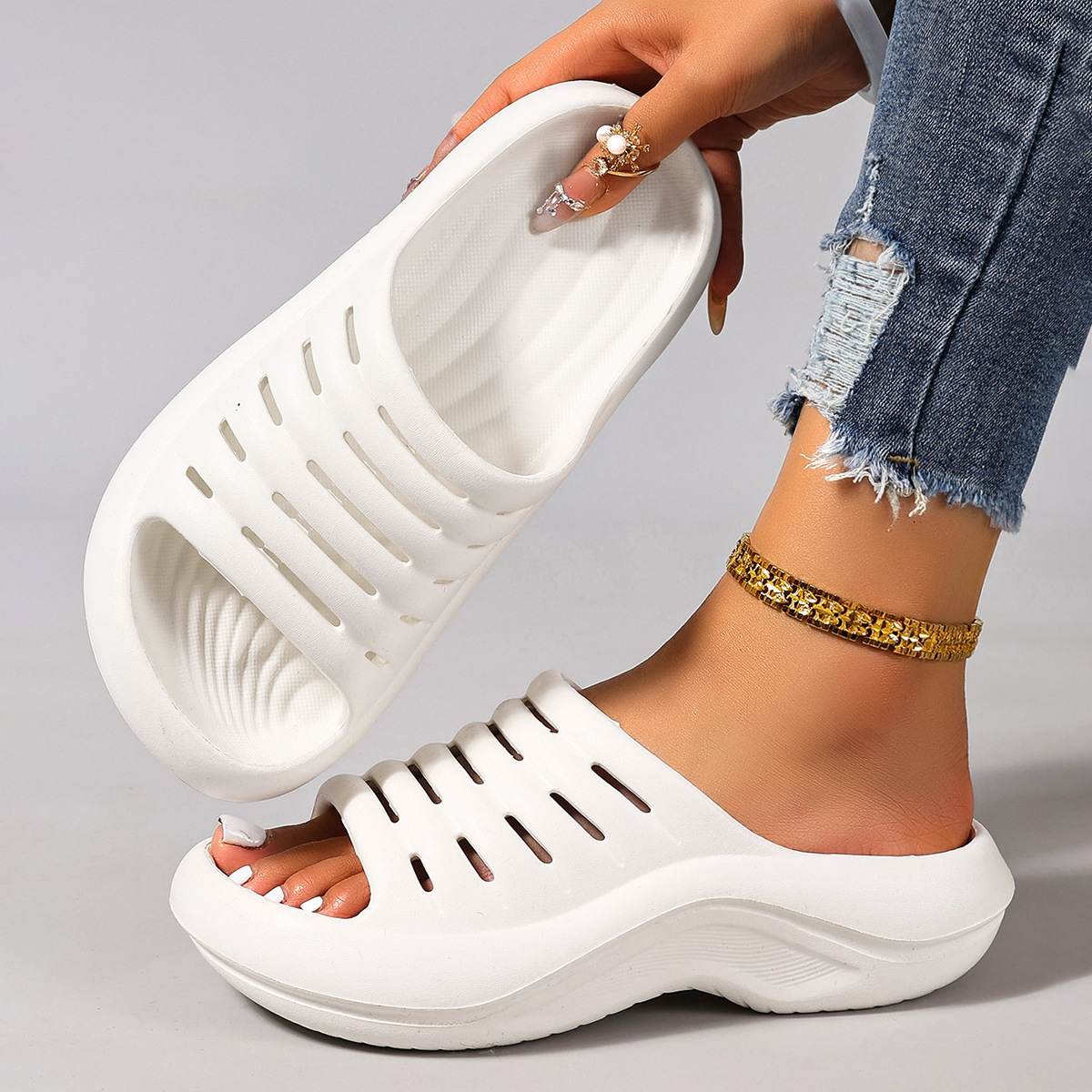 🔥Last Day Promotion 50% OFF - Women's Comfort Thick-Soled Cushioned Orthopaedic Sandals