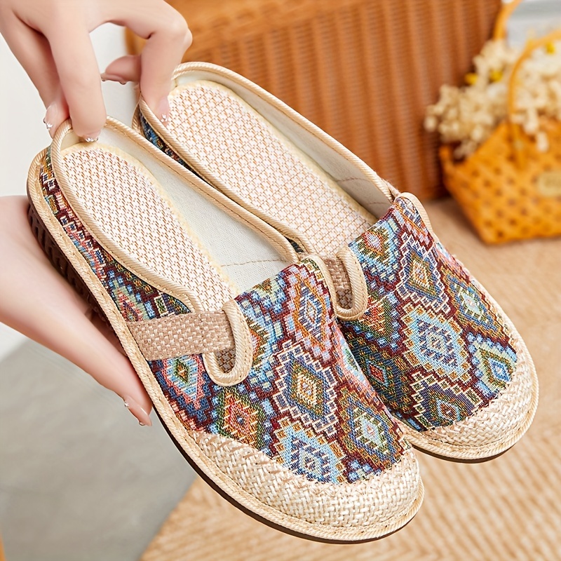 🔥Last Day Promotion 50% OFF - Women's Comfortable Linen Slip-on Soft-soled Shoes