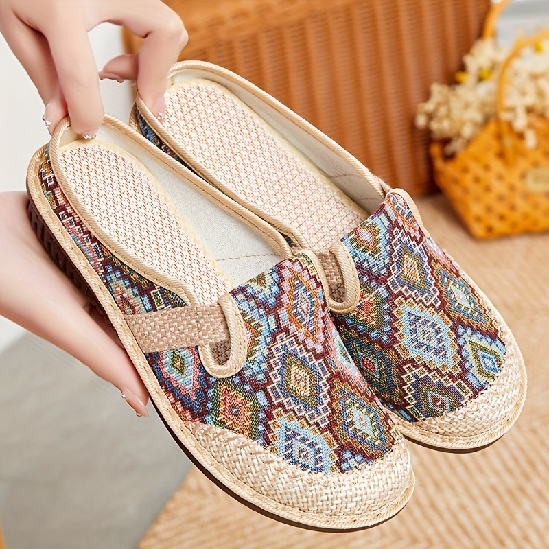 🔥Last Day Promotion 50% OFF - Women's Comfortable Linen Slip-on Soft-soled Shoes