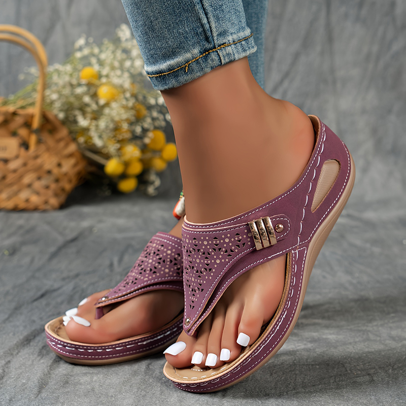 🔥Last Day Promotion 50% OFF - Women's Stylish Wedge Arch Support Orthopaedic Sandals