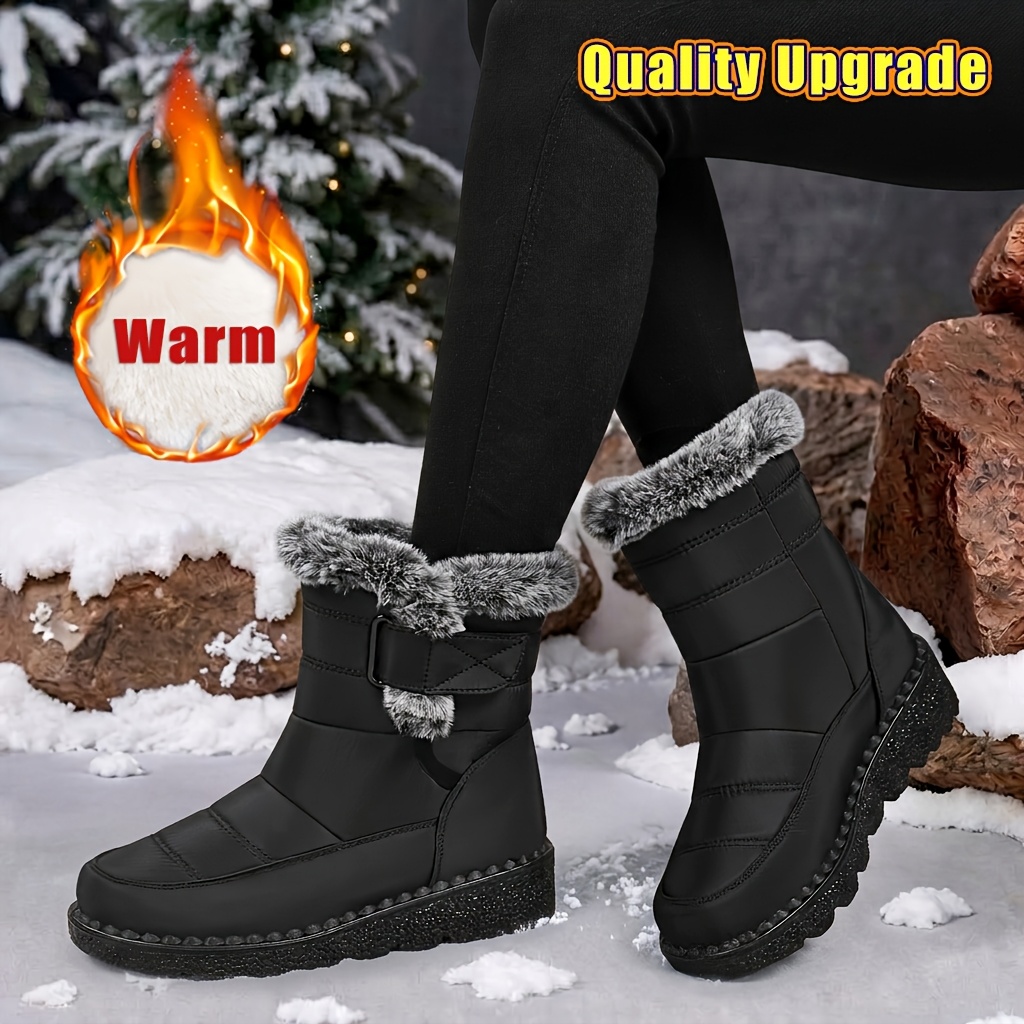 🔥Last Day 50% OFF - Women's Comfortable Warm Non-slip Snow Boots - Wide Fit, Cushioned Sole Pain Relief